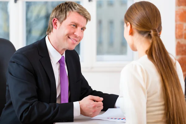 Lawyer and client in office — Stock Photo, Image
