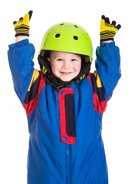 Kleine jongen in sport overalls — Stockfoto