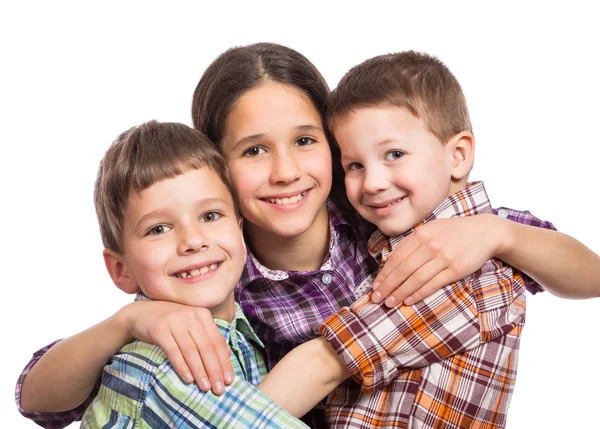 Drei Kinder zusammen — Stockfoto