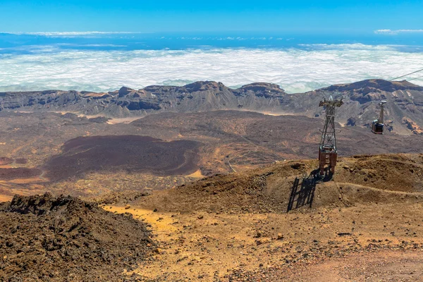 火山ケーブルカー ロイヤリティフリーのストック画像