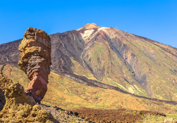 Teide en Roque Cinchado Stockafbeelding