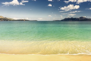 Mayorka İspanya 'daki Polensa plajı