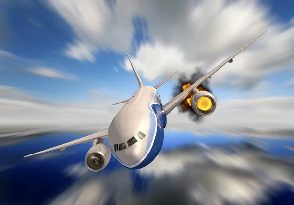 Passenger plane — Stock Photo, Image