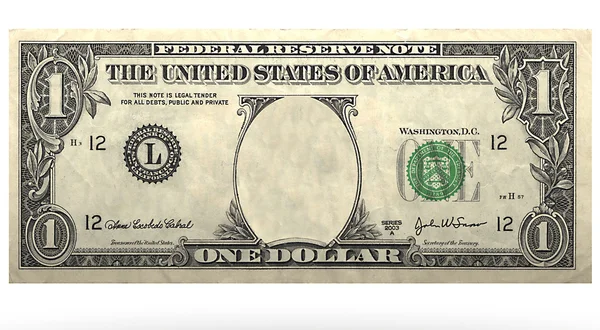 Δολάριο δεν πρόσωπο — Φωτογραφία Αρχείου