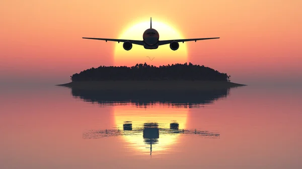 Avión de pasajeros — Foto de Stock