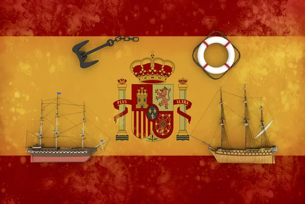 Spanish flag — Stock Photo, Image