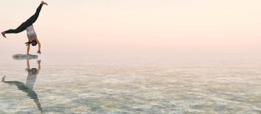 egzersiz ve günbatımı