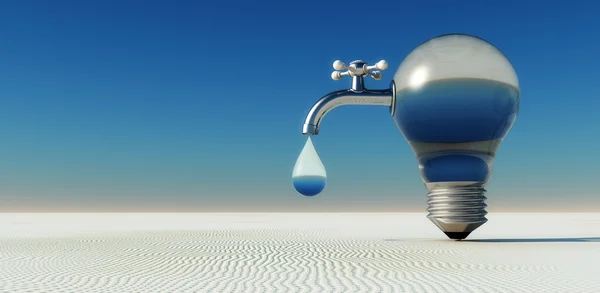 Water in desert — Stock Photo, Image