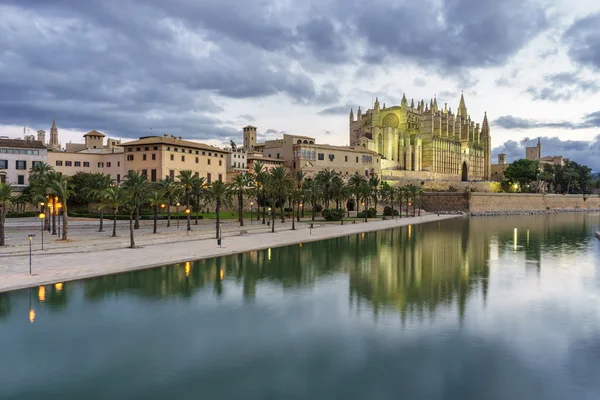Mallorca katedrális palma városában — Stock Fotó