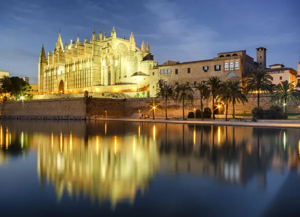 Catedral de Mallorca en la ciudad de palma — Foto de Stock