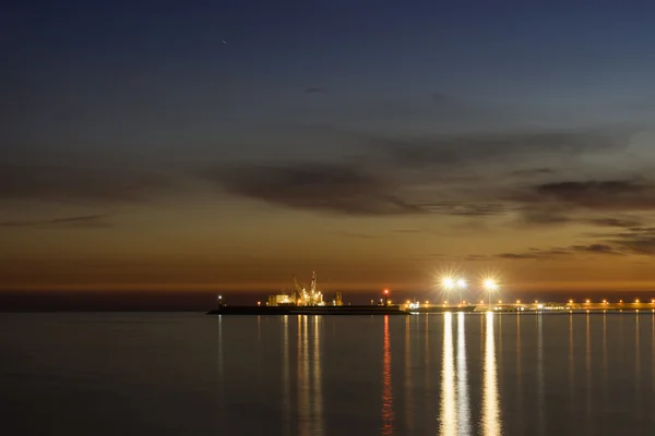 Mayorka liman ve günbatımı — Stok fotoğraf