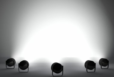 Studio ve sahne ışıkları kavramı