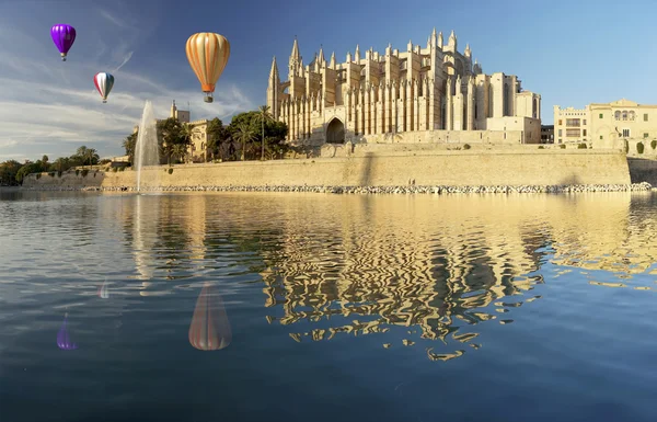 Catedral de Maiorca nas Ilhas Baleares — Fotografia de Stock