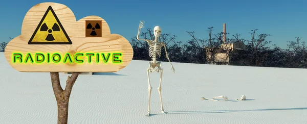 Nükleer santraller ve sonrası — Stok fotoğraf