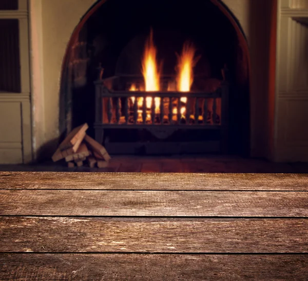 Fireplace with texture — Stock Photo, Image