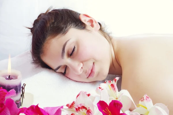 Female in salon — Stock Photo, Image