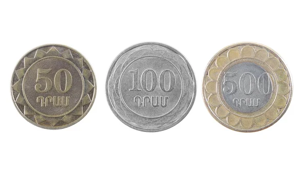 Arménio dinheiro dram closeup — Fotografia de Stock