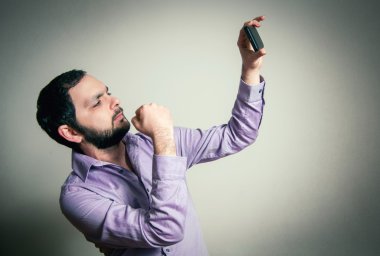 selfie alarak sakallı