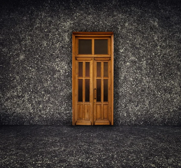 Бетонний абстрактний фон з дверима — стокове фото