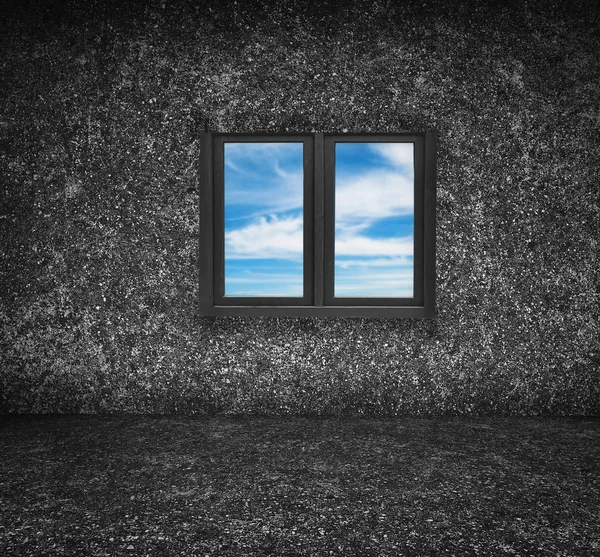 Concrete abstract background with window — Stock Photo, Image