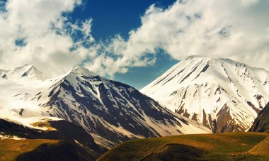 Güzel Georgian manzara yaz aylarında. Georgia, Caucasus