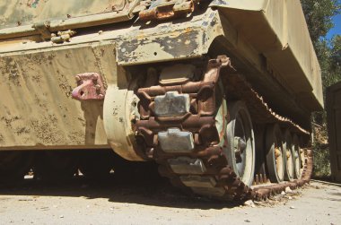 askeri tank ayrıntılarını portre