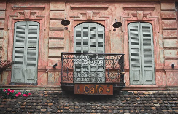 Tbilisi old balconies, Tbilisi, Geórgia — Fotografia de Stock