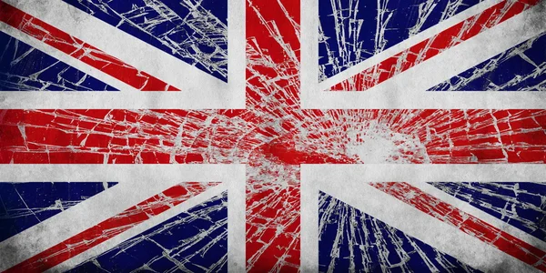 Текстура тёмного флага Великобритании — стоковое фото