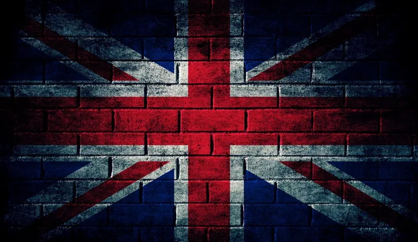 Egyesült Királyság sötét zászló textúra — Stock Fotó