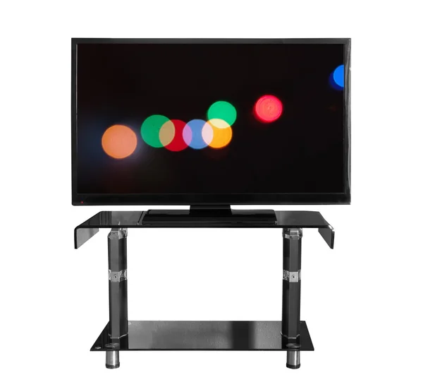 Tv sullo stand con foto — Foto Stock