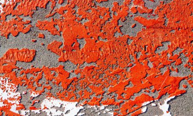 Grunge betonunun eski dramatik yakın çekimi