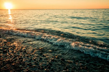 Denizde gün batımı. Batum. Georgia