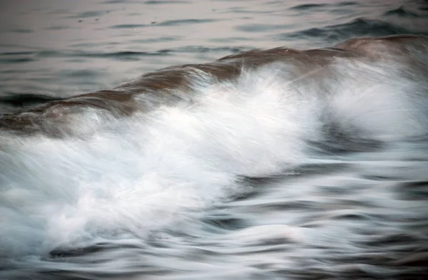 Onde Dettagli Nel Mar Nero Esposizione Lunga Batumi Georgia — Foto Stock