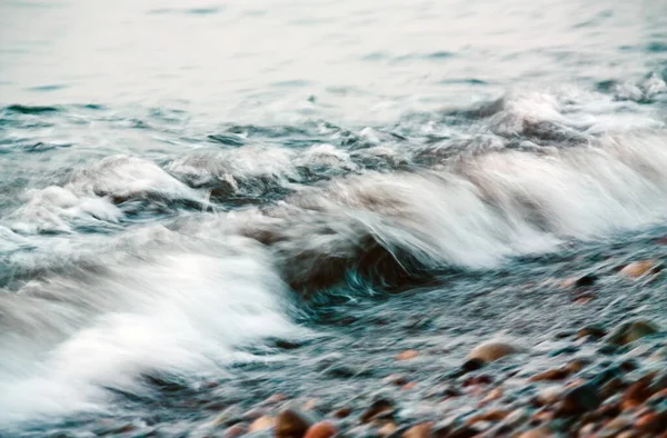 黒海で波の詳細 長時間露光 バトゥミ ジョージア — ストック写真