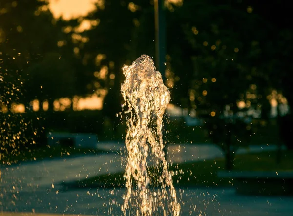 Water Fountain Closeup Details Outdoors — Stock Photo, Image