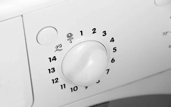 Closeup Washing Machine Details — Stock Photo, Image