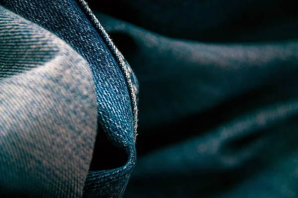 Närbild Den Abstrakta Jeans Textur — Stockfoto