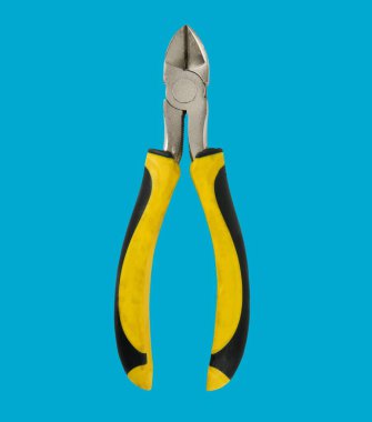 Mavi üzerine kerpeten kesici aracı