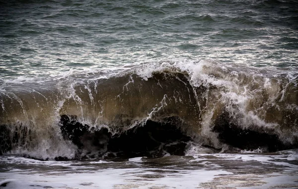 Vågar Detaljer Det Svarta Havet Batumi Georgien — Stockfoto