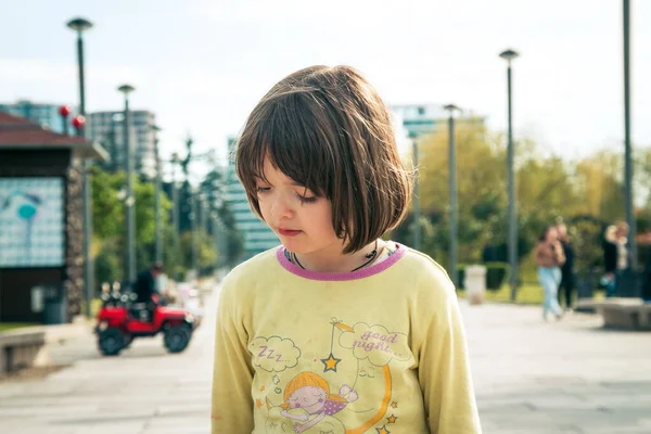 Small Girl Playing Playground — Stock Photo, Image