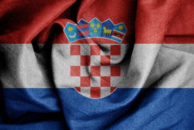 İpek arkaplanda bayrak deseni