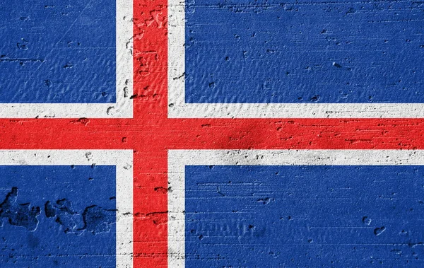 Country Flagga Målad Väggen — Stockfoto