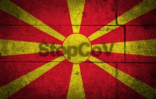 Stopcov Sign Painted Flag — Stock Photo, Image