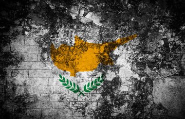 Bayrağı olan eski doku arkaplanı