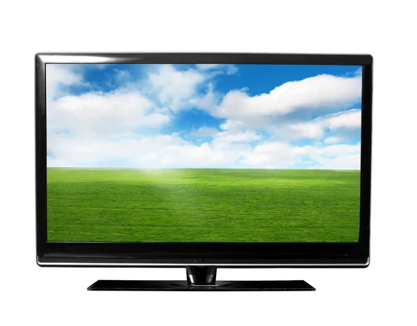 Tv with sky — Stock Photo, Image