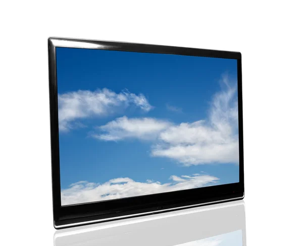 Tv con cielo — Foto Stock