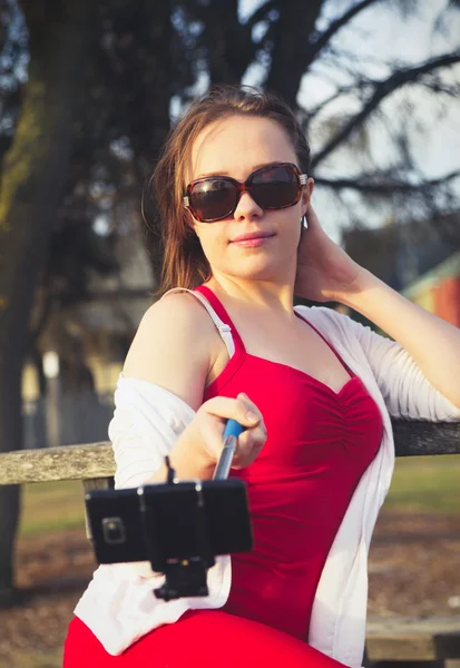 Girl selfie — Stock Photo, Image