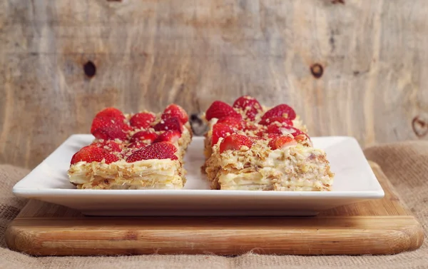 Torta de morango — Fotografia de Stock