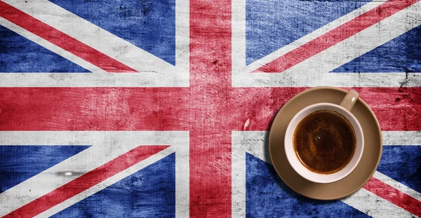 Coffee and flag — Stock Photo, Image