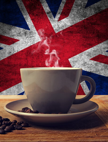 coffee and flag